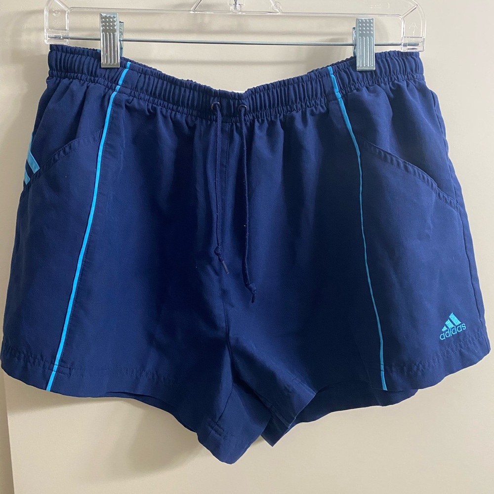 Adidas Dark Blue Vintage Style Sports Shorts Women’s Size XL